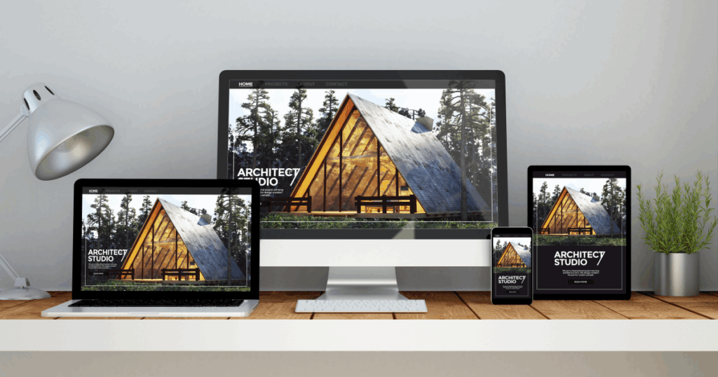 Modern website redesign example for architecture studio | ClickIt Digital Kansas City & Las Vegas