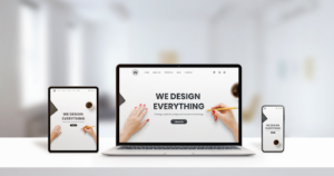Responsive website design displayed across desktop, tablet, and mobile devices highlighting website design mistakes that impact user experience and conversion rate optimization