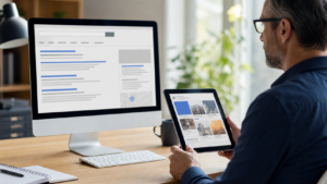 Business owner comparing Google Ads vs Facebook Ads